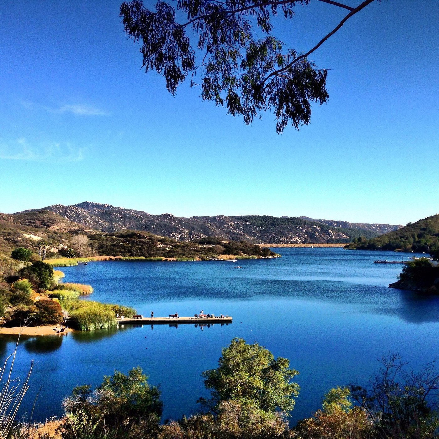 Lake Poway in inland San Diego County